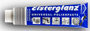 Die Universal-Polierpaste Elsterglanz von Ahrenshof. Elsterglanz Universal-Polierpaste von Ahrenshof.